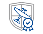 icon with paper and ribbon representing term life insurance